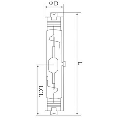Luce ceramica 35w 50w 70w 100w 150w dell'alogenuro del metallo di illuminazione di via 4200K