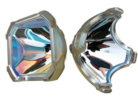 Riflettore di vetro di forma irregolare di antiossidazione, riflettore a fibra ottica rivestito interno