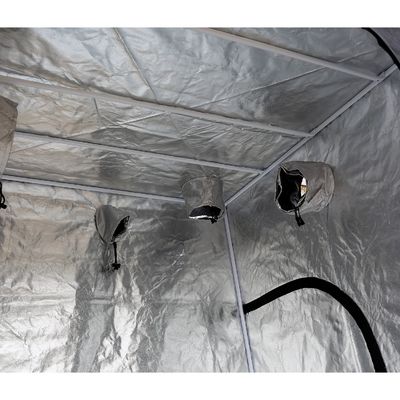 200cm che l'altezza Zippered dell'interno idroponico coltivano la tenda,» portatile 5X5 coltivano il tessuto della tenda 600D
