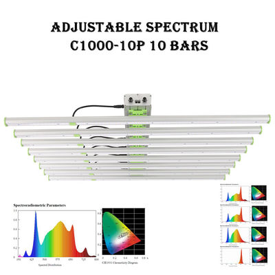 2500μMol 10 barre di EPAR 760nm di luci progressive 1000W SMD3030 della pianta LED